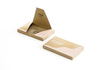 Boîte carton Kraft pour lingettes de lavage avec ouverture par déchirement