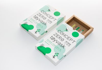 Boîte carton avec base et fourreau coulissant pour lingettes de lavage