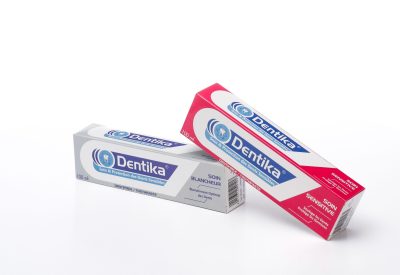 Caja de cartón para pasta dentífrica